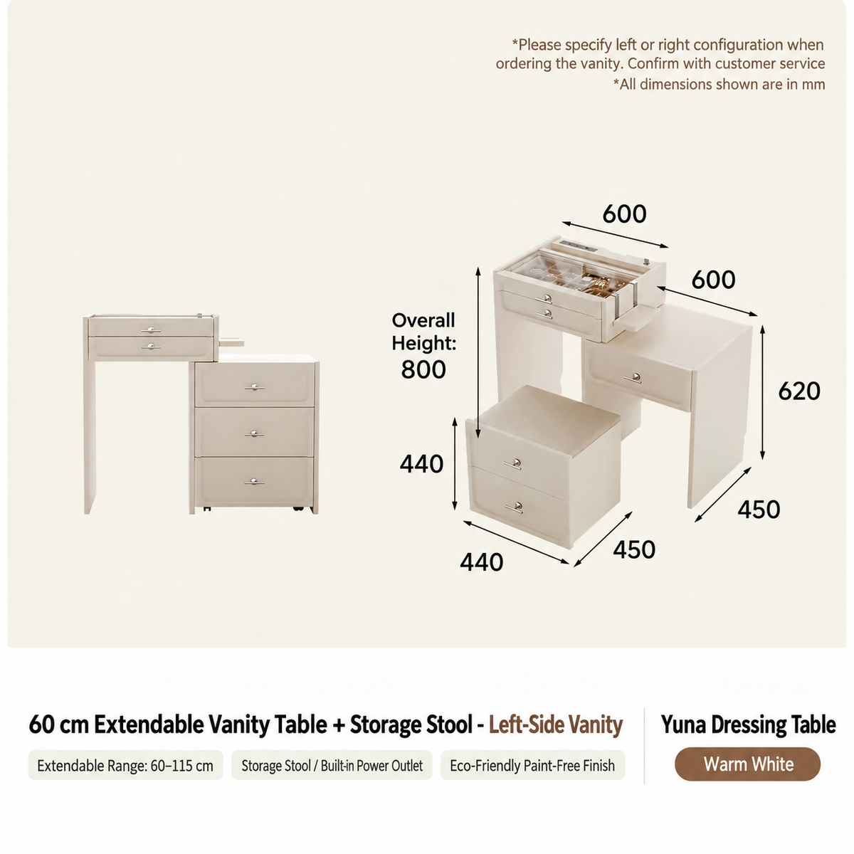 Yuna Dressing Table