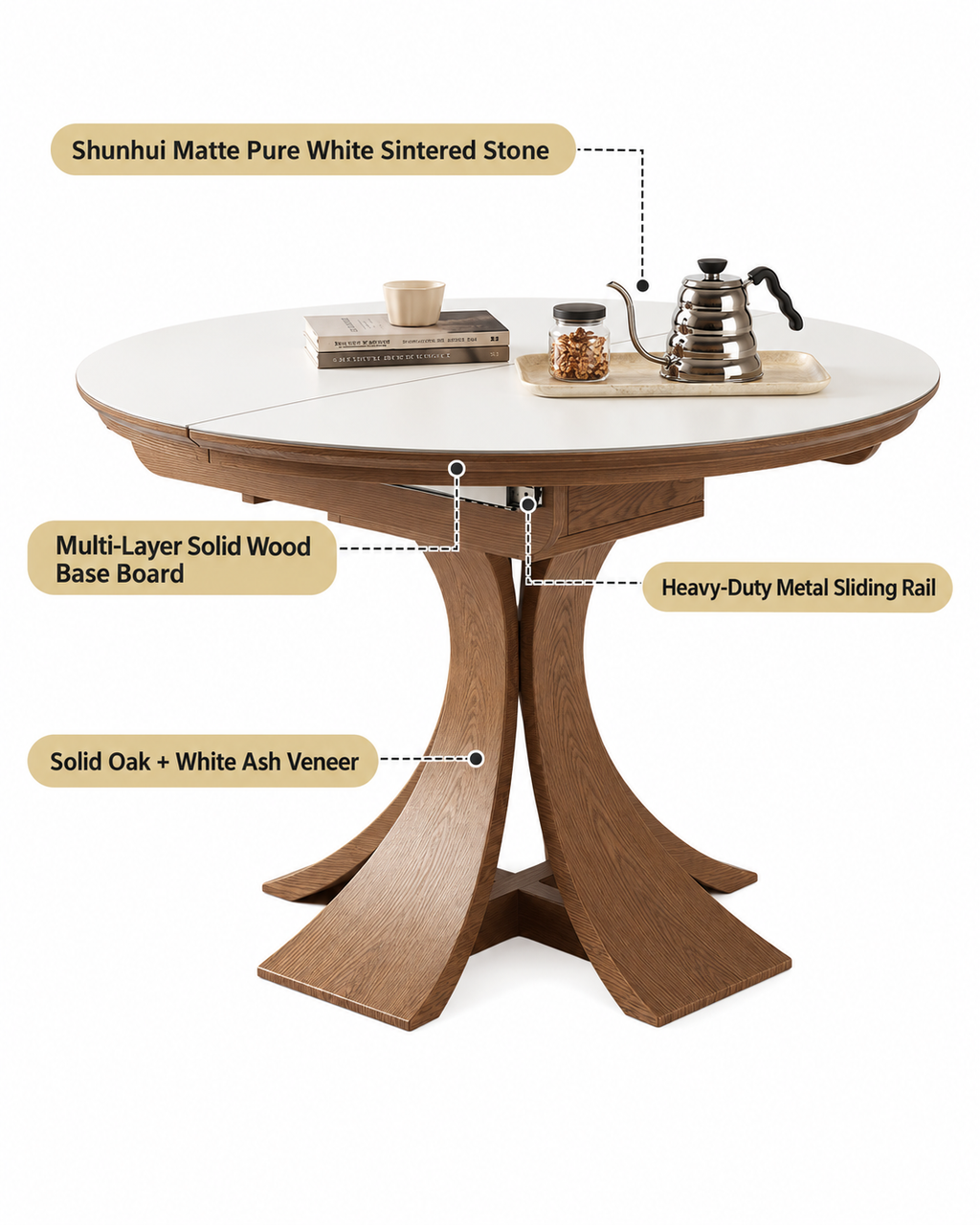 Marlyn Foldable Dining Table