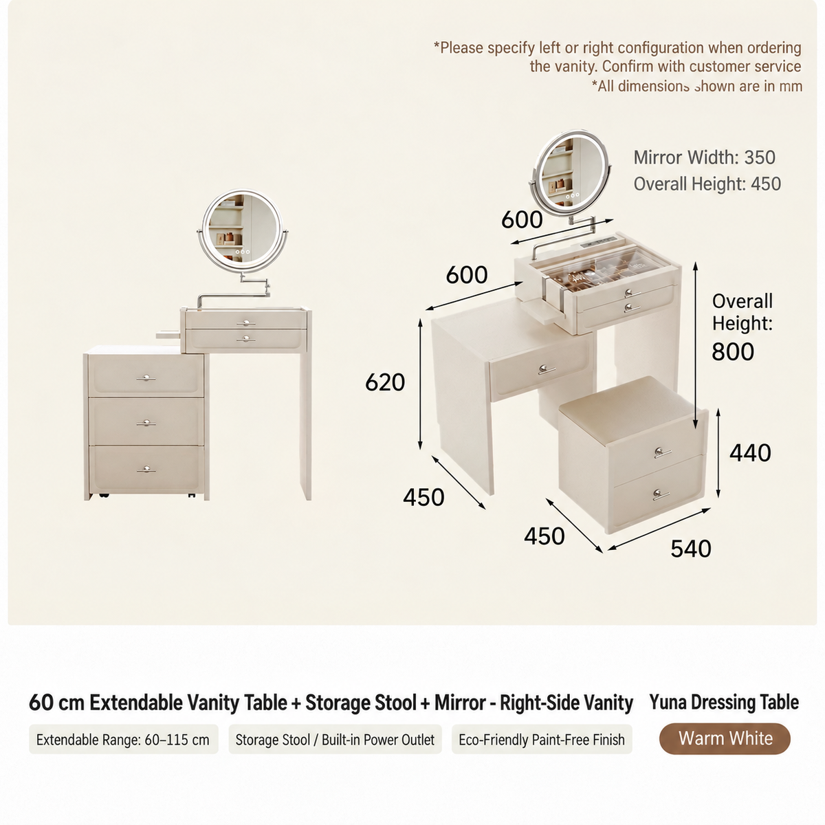 Yuna Dressing Table