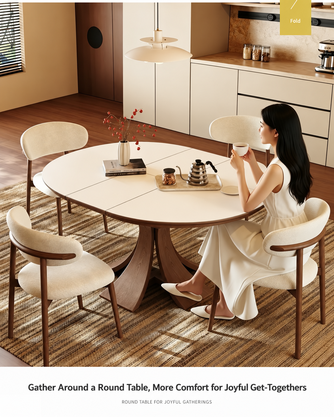 Marlyn Foldable Dining Table